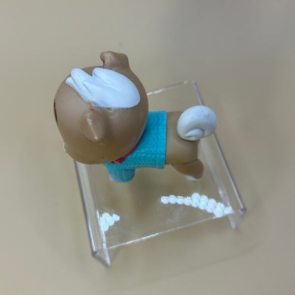 Disney Junior Puppy Dog Pals Mini Figure Keia Blue Sweater Orange Collar 2 1/2" - Picture 4 of 7